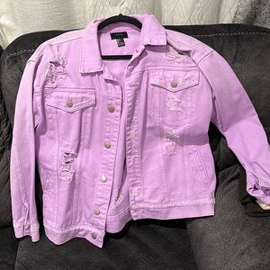Jean jacket purple